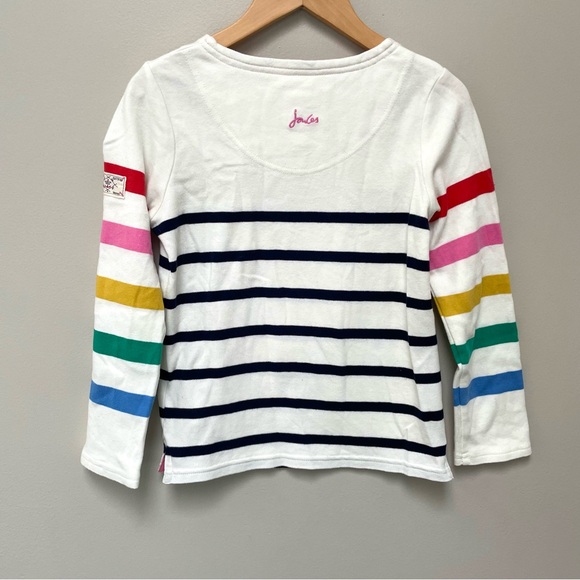 Joules Rainbow striped top - Picture 3 of 5
